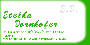 etelka dornhofer business card
